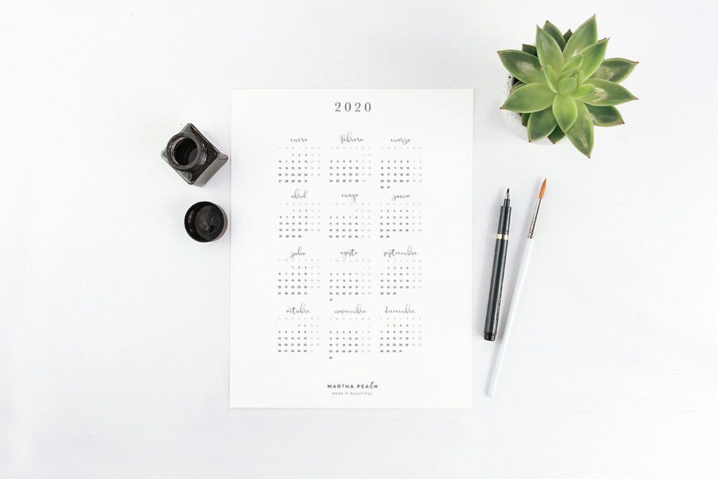 calendario martha peach